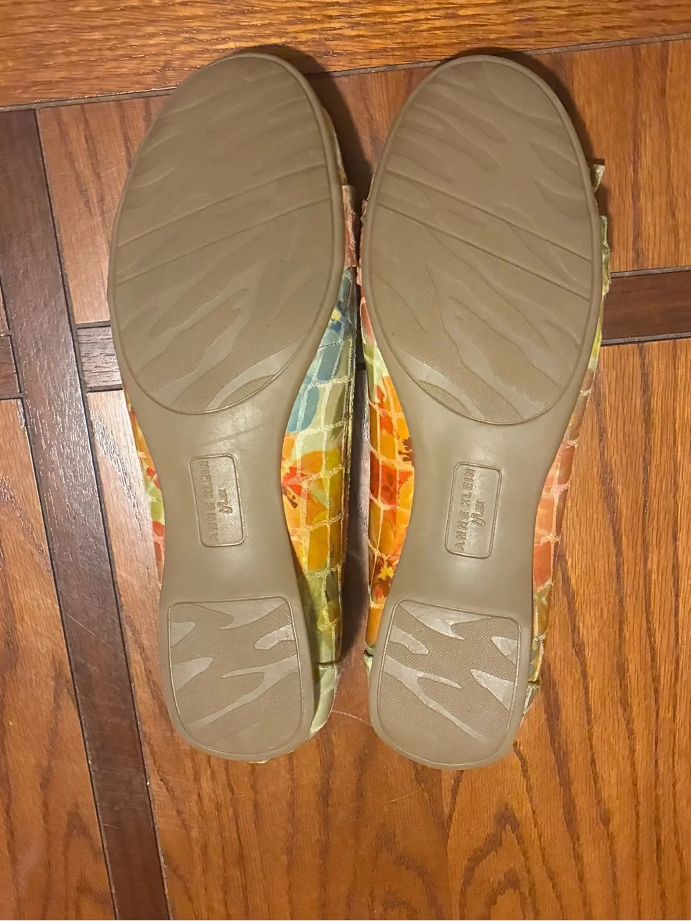 Anne Klein Multicolor Floral Bow Loafers